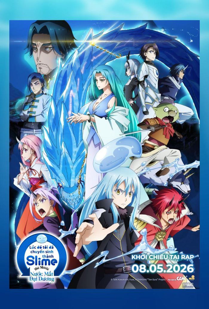 Poster anime “Slime: Nước mắt đại dương”.