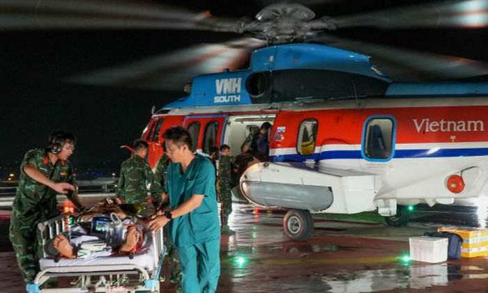 Bệnh nhân được chuyển về Bệnh viện Quân y 175 lúc 2h45 ngày 3/5.