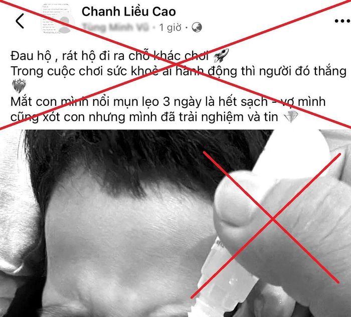 Đề xuất xử phạt tiền từ 10.000.000 đồng đến 20.000.000 đồng đối với các hành vi liên quan đến việc đăng tải, phát tán thông tin sai lệch về khám bệnh, chữa bệnh trên không gian mạng. Ảnh chụp màn hình