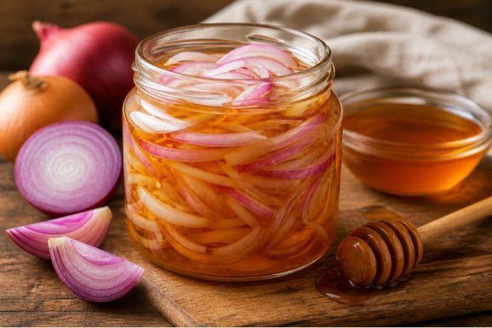 Hành tây ngâm mật ong là cách dùng quen thuộc trong dân gian. Một số nghiên cứu cho thấy sự kết hợp này có thể hỗ trợ làm dịu họng, tăng cường tiêu hóa và bổ sung chất chống oxy hóa…