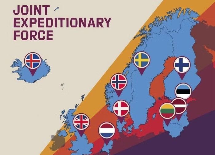 JEF bao gồm Vương quốc Anh, các nước Bắc Âu như Đan Mạch, Phần Lan, Iceland, Na Uy, Thụy Điển, các nước Baltic như Estonia, Latvia, Lithuania và Hà Lan. Vào tháng 11/2025, Ukraine được công nhận là " đối tác tăng cường " trong lực lượng Viễn chinh Liên hợp.