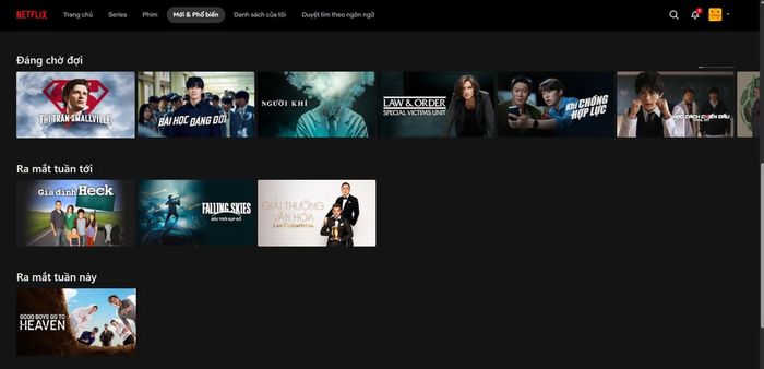 Khán giả phát hiện nhiều series bị dừng cập nhật tại Netflix Việt Nam.