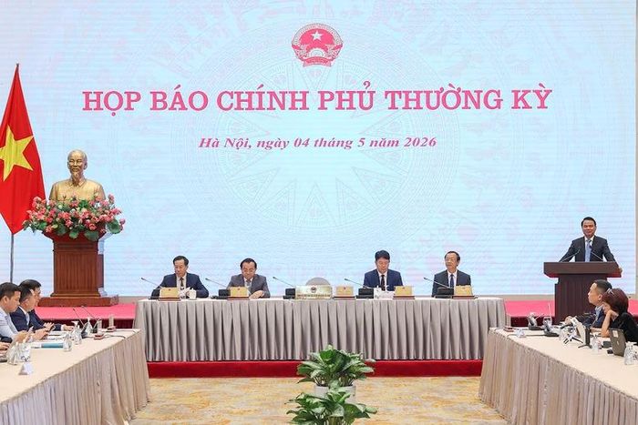 Họp báo Chính phủ thường kỳ tháng 4/2026 - Ảnh: VGP/Nhật Bắc