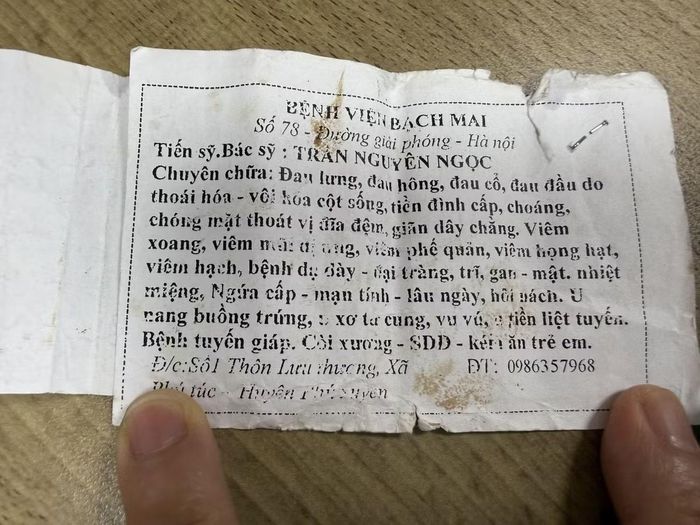 Một quảng cáo mạo danh bác sĩ Bệnh viện Bạch Mai. Ảnh BV/ Nguồn baotintuc.vn/