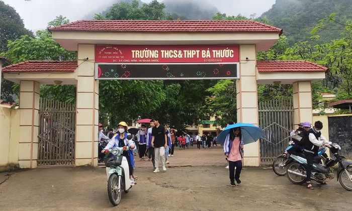 Trường THCS&THPT Bá Thước (Thanh Hóa). Ảnh: Thế Lượng.