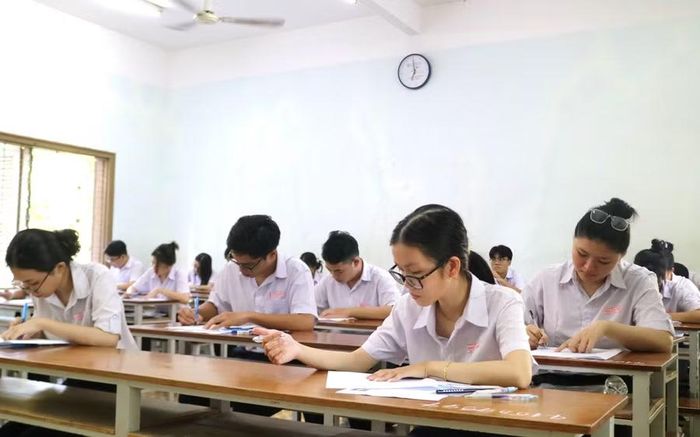 Học sinh tham dự Kỳ thi tốt nghiệp THPT năm 2025. Ảnh Kim Dung