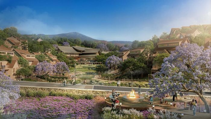 Eco Sapa được quy hoạch theo mô hình đô thị sinh thái giữa thiên nhiên Tây Bắc. Ảnh phối cảnh