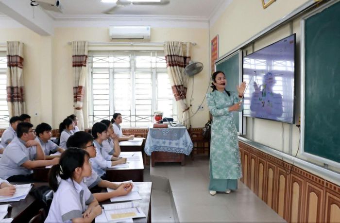 Tiết ôn tập của cô trò Trường THCS Chu Văn An, phường Kim Bảng, tỉnh Ninh Bình.