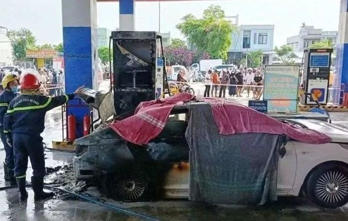 Hiện trường vụ cháy.
