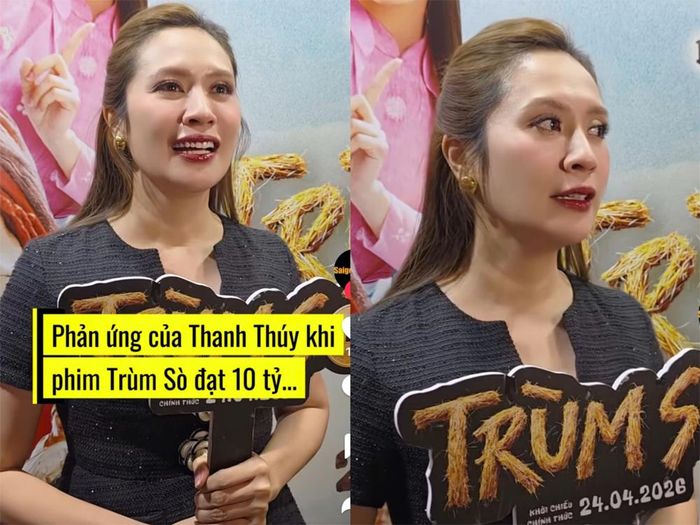 Cô rưng rưng khi phim có khởi sắc về mặt doanh thu.