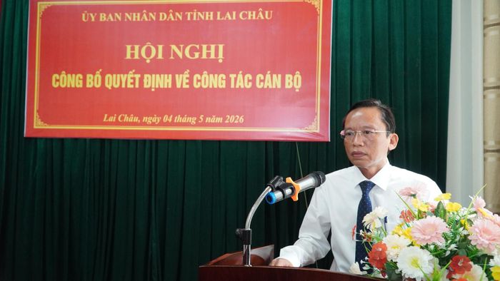 Đồng chí Ngô Xuân Hùng - Giám đốc Sở NN&amp;MT phát biểu nhận nhiệm vụ.