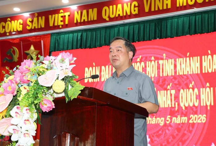 Giám đốc Công an tỉnh Khánh Hòa, Thiếu tướng Nguyễn Hữu Phước thông tin kết quả Kỳ họp thứ Nhất, Quốc hội Khóa XVI tới cử tri