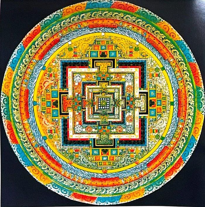 Mandala Kalachakra Bhutan. Ảnh: tác giả cung cấp