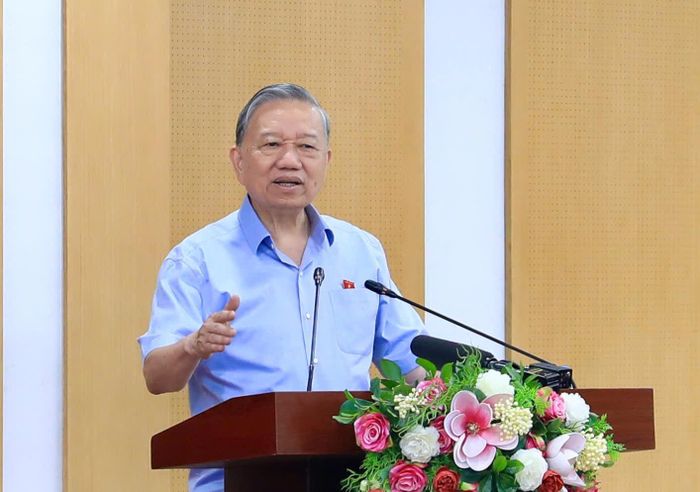 Tổng Bí thư, Chủ tịch nước Tô Lâm phát biểu tại hội nghị.