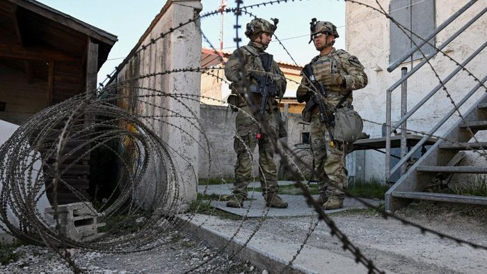  Các binh sĩ thuộc quân đội Mỹ đang được huấn luyện tại Đức. Ảnh: Reuters. 