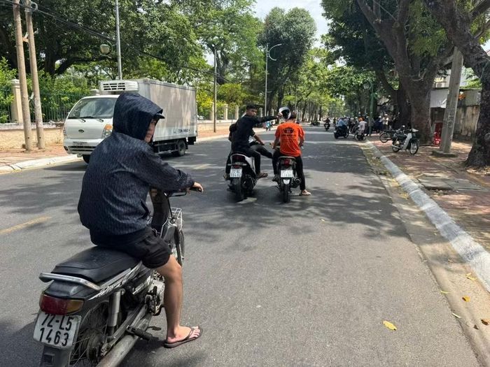 Thực nghiệm hiện trường vụ gây rối trật tự công cộng trên đường Lê Lợi, phường Tam Thắng.