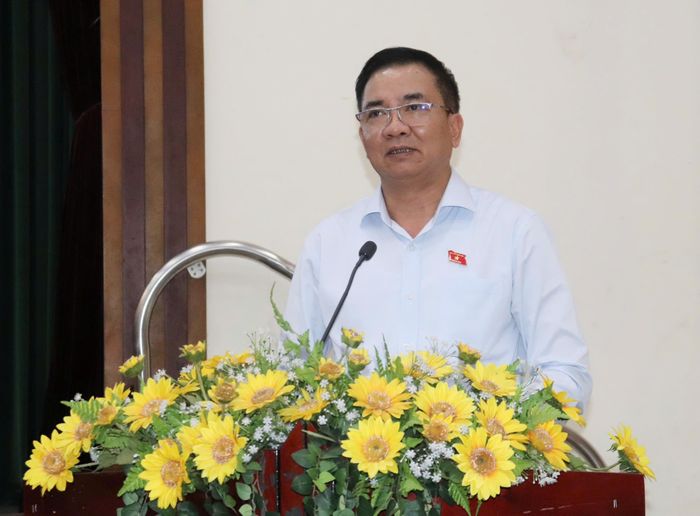  Đại biểu Nguyễn Minh Đức phát biểu tiếp thu, ghi nhận các ý kiến cử tri 