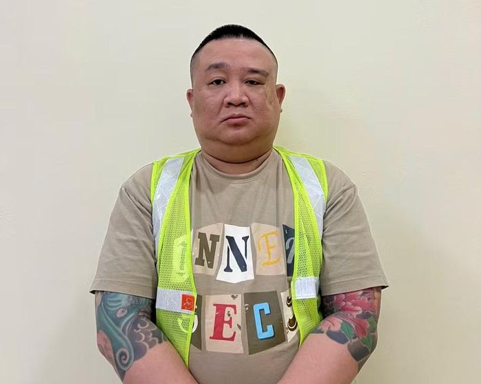 Nguyễn Ngọc Thắng tại cơ quan công an. (Ảnh: CA).