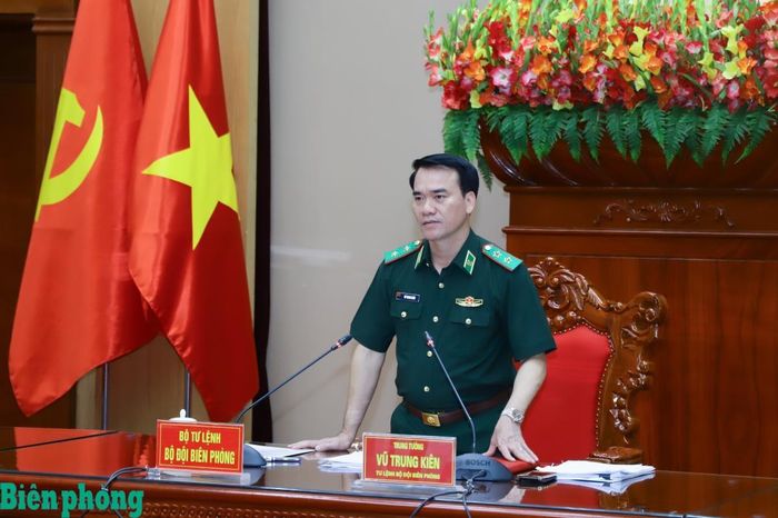 Trung tướng Vũ Trung Kiên phát biểu kết luận cuộc họp. Ảnh: Ngọc Lâm