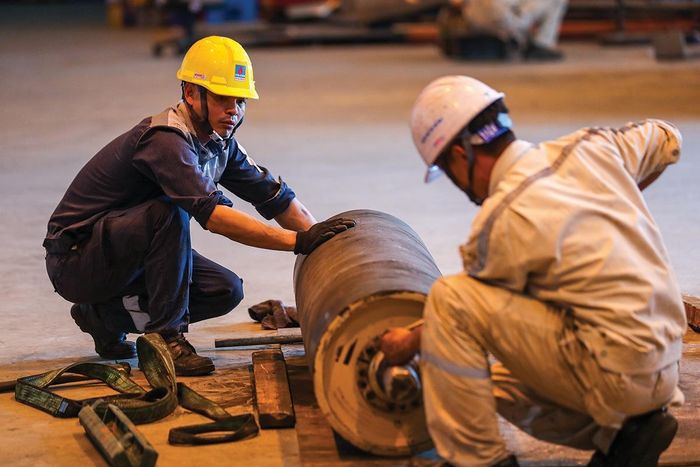 Đội ngũ cán bộ bảo dưỡng sửa chữa tại Thái Bình 2 luôn hoàn thành vượt tiến độ các nhiệm vụ được giao