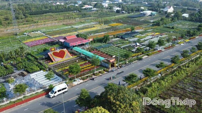 Làng hoa Sa Đéc - hạt nhân phát triển kinh tế, du lịch và đô thị sinh thái. Ảnh: HOÀI THẢO