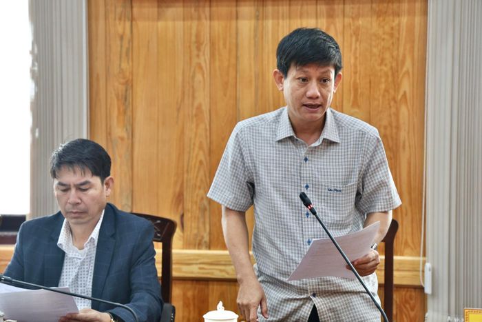 Lãnh đạo Sở Tài chính báo cáo tiến độ triển khai điều chỉnh Quy hoạch tỉnh Lâm Đồng thời kỳ 2021 - 2030, tầm nhìn đến năm 2050