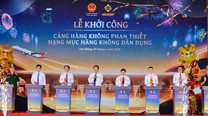Sân bay Phan Thiết đã tổ chức Lễ khởi công hạng mục hàng không dân dụng vào ngày 27/4/2026, mở thêm kỳ vọng về động lực hạ tầng, dịch vụ và kết nối vùng trong thời gian tới