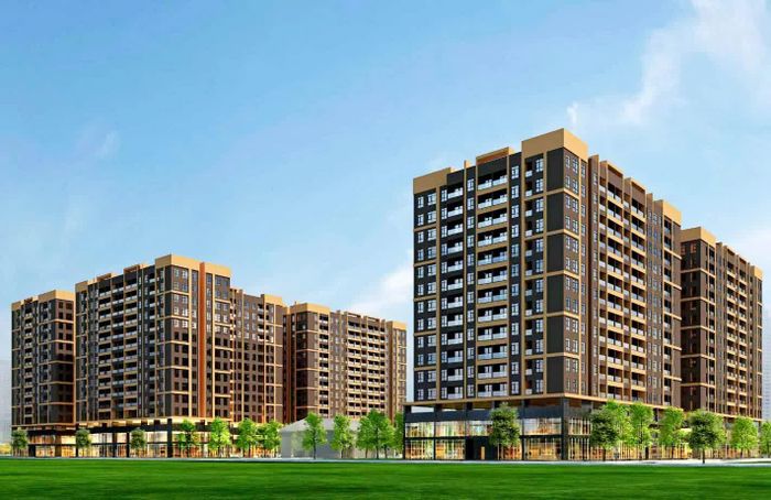 Phối cảnh Dự án Khu nhà ở xã hội thuộc Khu đô thị số 1 phường Cải Đan.