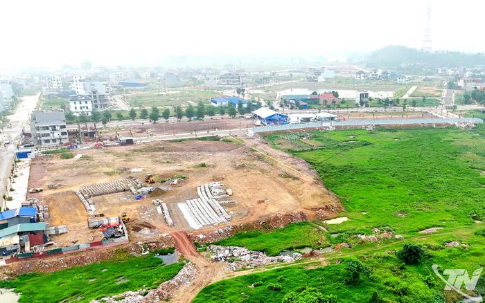 Dự án Khu nhà ở xã hội Túc Duyên (phường Phan Đình Phùng) đang được giải phóng mặt bằng.