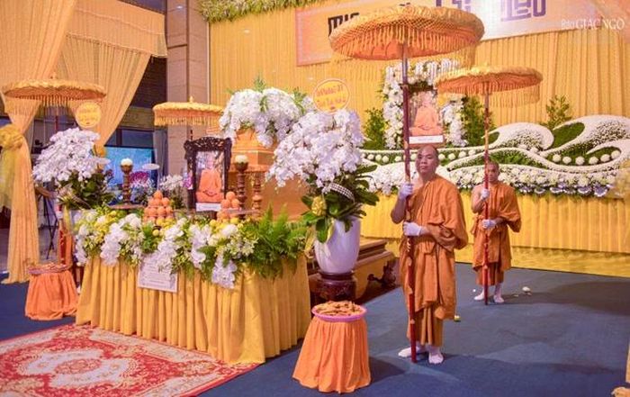 Kim quan của Trưởng lão Hòa thượng được tôn trí tại pháp viện Minh Đăng Quang
