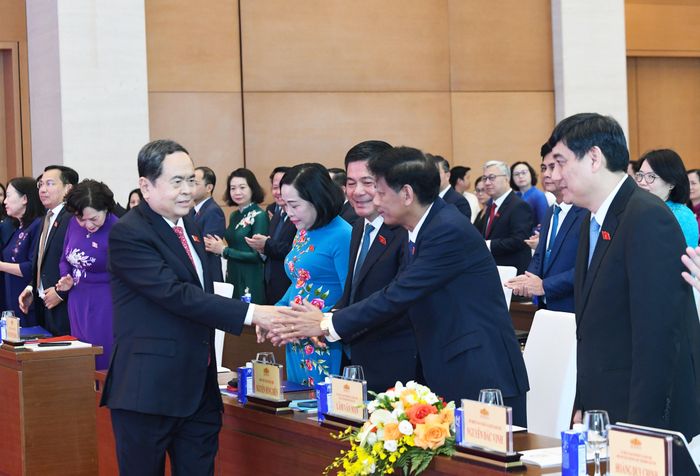 Chủ tịch Quốc hội Trần Thanh Mẫn đến dự Hội nghị