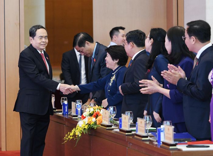 Chủ tịch Quốc hội Trần Thanh Mẫn đến dự Hội nghị