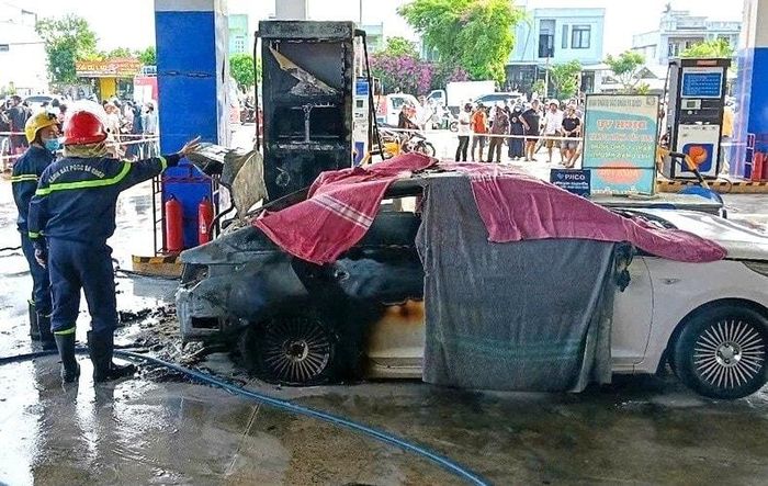 Hiện trường vụ tai nạn.
