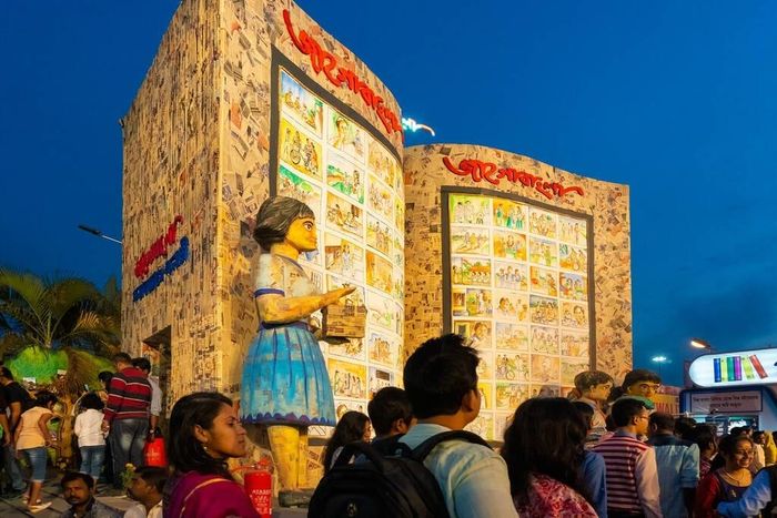  Hội sách Kolkata được cho là một trong những hội sách dành cho đại chúng đông đảo bậc nhất thế giới. Ảnh: create.vista. 