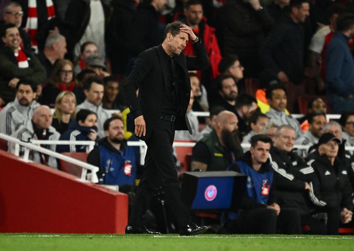  Atletico có thế trận không lép vế Arsenal, nhưng chỉ tung ra 2 cú sút trúng đích trong cả trận lượt về. 