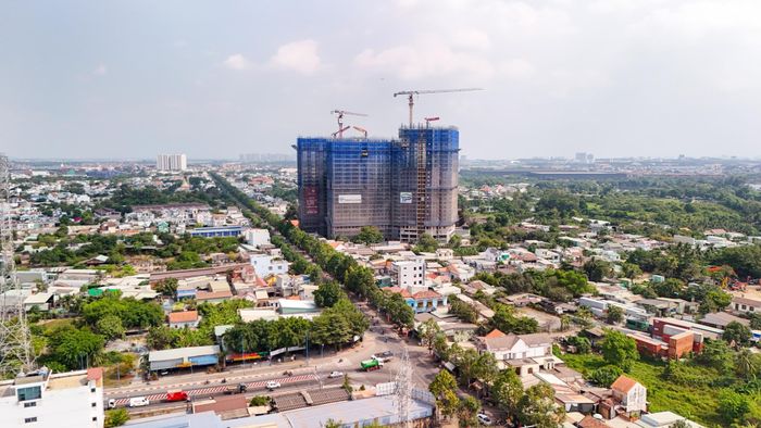  Dự án Fresia Riverside đang được thi công nhanh chóng, dự kiến cất nóc vào ngày 20/5 tới. 