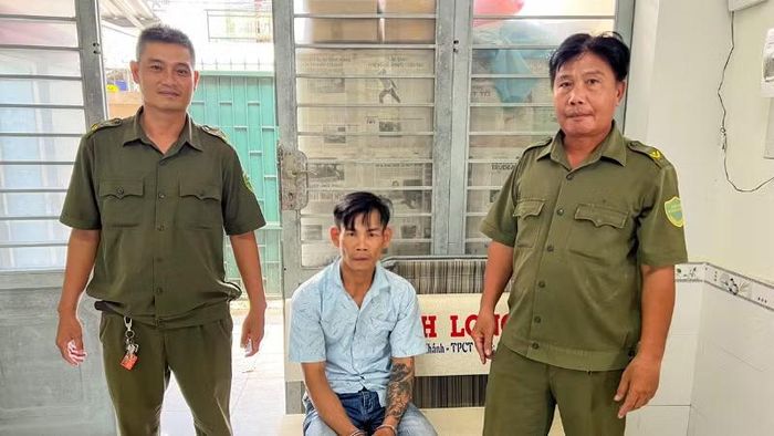 Đối tượng Điền tại cơ quan Công an.