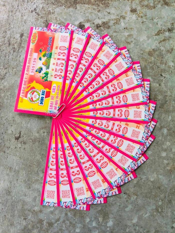 Xổ số miền Nam ngày 6-5 mở thưởng đối với vé số của 3 đài là Cần Thơ, Sóc Trăng và Đồng Nai. Ảnh: ĐLVS Thành Phát