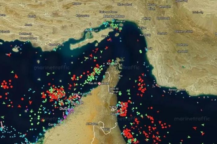 Eo biển Hormuz. Ảnh: AP