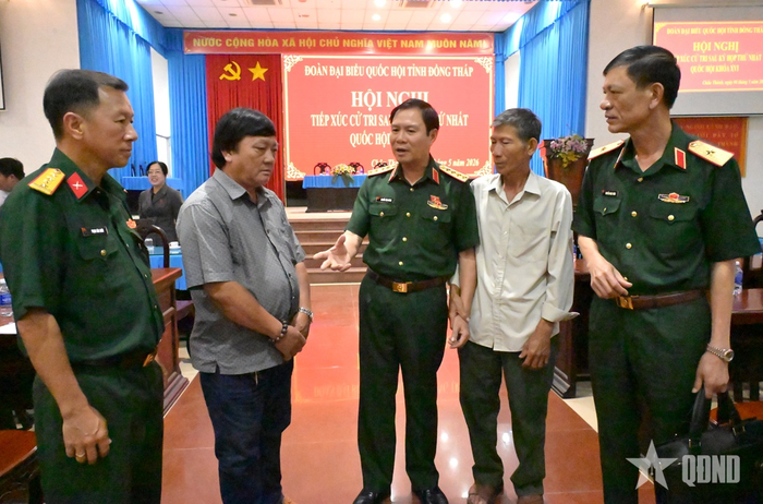 Đại tướng Nguyễn Tân Cương và cử tri Đồng Tháp.
