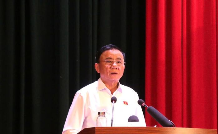 Ủy viên Bộ Chính trị, Thường trực Ban Bí thư Trần Cẩm Tú phát biểu tại hội nghị.