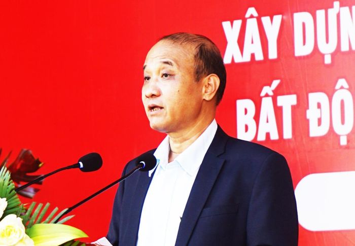 Phó Chủ tịch UBND TP Đà Nẵng Lê Quang Nam phát biểu tại Lễ khai mạc Vietbuild Đà Nẵng 2026.