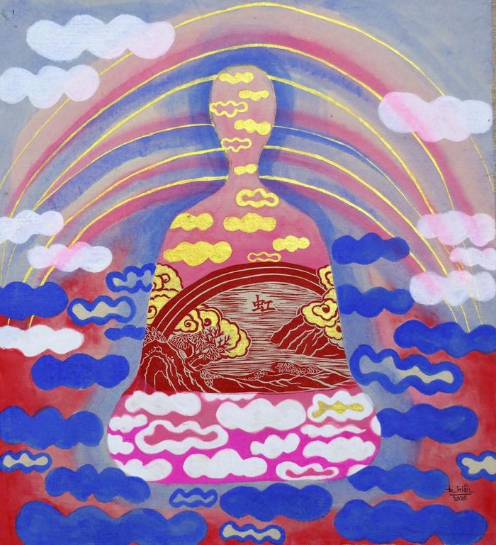 Cầu vồng (giấy dó)