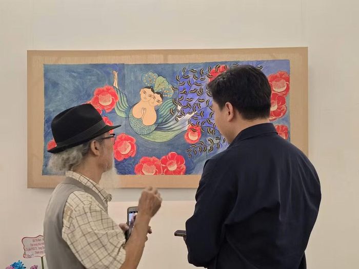 Tranh của họa sỹ Trang Thanh Hiền. (Ảnh: Minh Anh/Vietnam+)