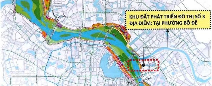 Khu đất phát triển đô thị số 3 tại phường Bồ Đề rộng 18ha.