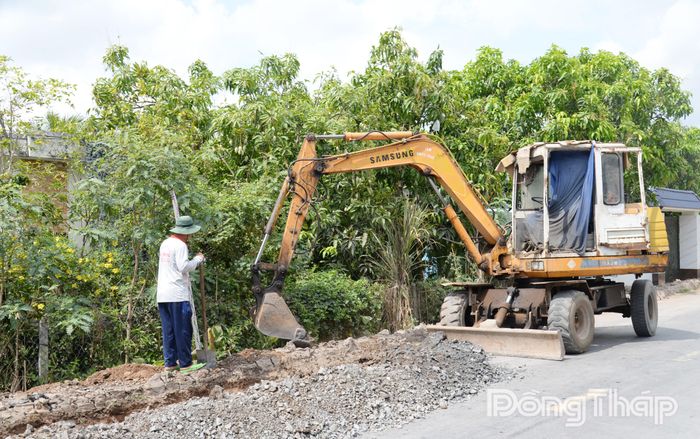 Đến thời điểm này, tiến độ dự án đạt khoảng 50%.