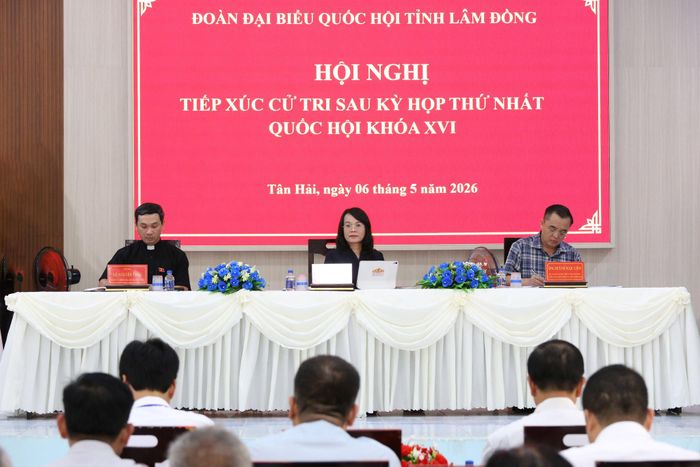 Các ĐBQH lắng nghe ý kiến của cử tri