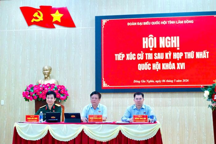 ĐBQH thuộc Tổ số 6 tỉnh Lâm Đồng cùng chủ trì hội nghị