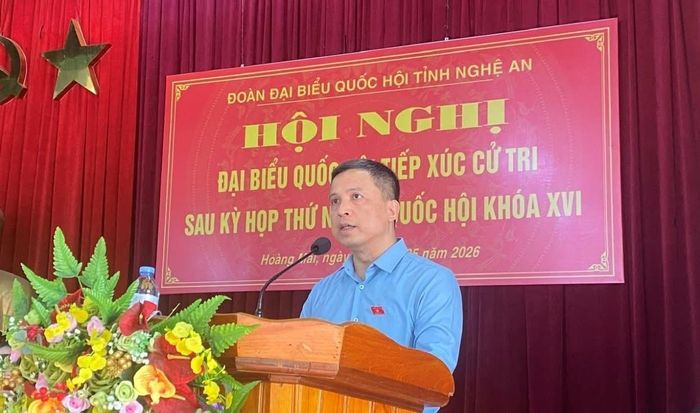 ĐBQH Phạm Phú Bình báo cáo tại Hội nghị