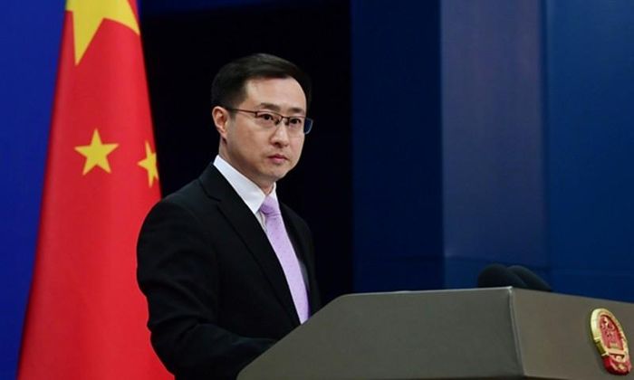 Phát ngôn viên Bộ Ngoại giao Trung Quốc Lâm Kiếm. Ảnh: Global Times